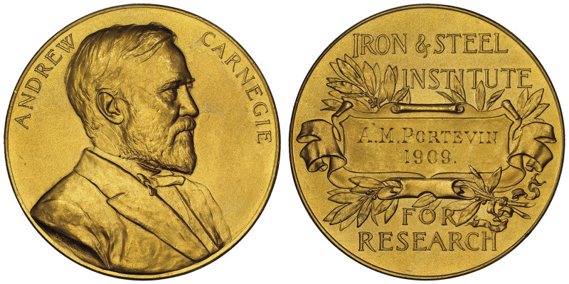 Edward VII 1901-1910
Médaille d'or, prix Andrew Carnegie, Iron & Steel Institut,...