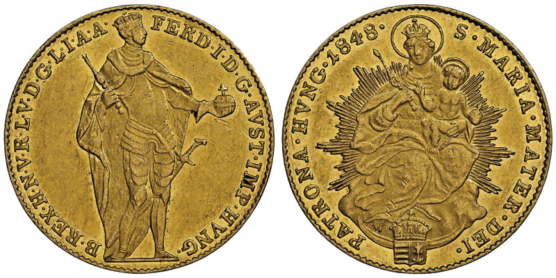 Ferdinand Ier 1835-1848
Ducat, 1848, Kremnitz, AU 
Ref : Fr.222, KM#425
Conserva...
