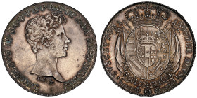 Leopoldo II 1824-1848 
10 Paoli (Francescone) 1826, AG Ref : KM#C74, Dav. 157, Pag. 107 Pucci 1 Conservation : NGC MS 61