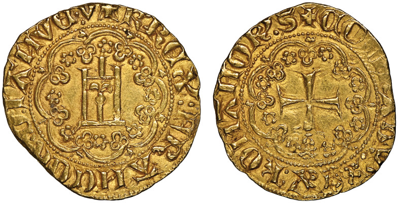 Charles VI, Roi de France 1396-1409
Genovino, AU 3.52 g.
Avers : Portail gênois....