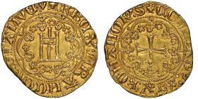 Charles VI, Roi de France 1396-1409
Genovino, AU 3.52 g.
Avers : Portail gênois.
Revers : Croix dans un polylobe
Ref : MIR 53/1 (R3), Fr. 401, Dup. 42...