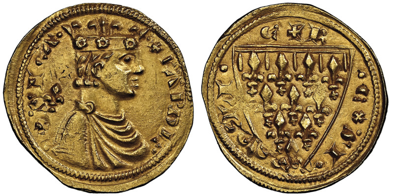 MESSINA
Carlo I d'Angio 1266-1282
Reale, Messine, AU 5.27 g.
Avers : KAROL DEI G...
