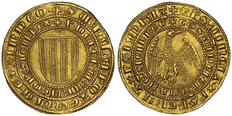 Pietro e Costanza 1282-1285
Pierreale d'oro, Messina, AU 4.38 g.
Ref : MIR 170 (...