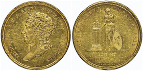 Ferdinando I 1816-1825
15 Ducati, Napoli, 1818, AU 18.93 g. Ref : MIR 458, Pannuti-Riccio 2, Fr. 856 Conservation : NGC MS 62