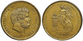 Ferdinando II di Borbone, 1830-1859
30 Ducati o Decupla, 1852, AU 37.86 g. Ref : MIR 487/2 (R), Pannuti-Riccio 13, Fr. 866 Conservation : NGC MS 62