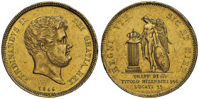 Ferdinando II di Borbone, 1830-1859
15 Ducati, Napoli, 1844, AU 18.93 g. Ref : MIR 490 (R2), Pannuti Riccio 17, Fr. 856 Conservation : NGC MS 62. Top ...