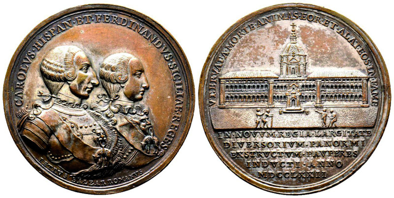 Carlo III 1720-1734
Médaille de Charles III d'Espagne et Ferdinand de Sicile, co...