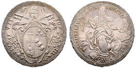 Pius VII 1800-1823
Scudo Romano, 1802, AN III, AG 26.36 g. Ref : MIR 3037/4, Munt. 6a, Pag. 61a, Berman 3220
Conservation : rayure sinon Superbe