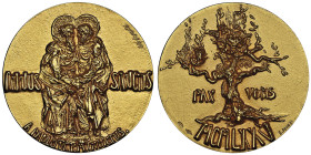 Paolo VI 1963-1978
Médaille en or, 1975, Annus Sanctus, AU
59.24 g., 44 mm Opus Lello Scorzelli e E. Senesi Ref : Macri Marilelli 302
Conservation : N...