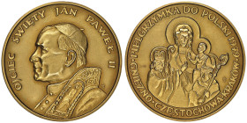 Ioannes Paulus II 1978-2005
Médaille en or, visite en Pologne, AU 38.76 g. 40 mm
Conservation : NGC MS 65