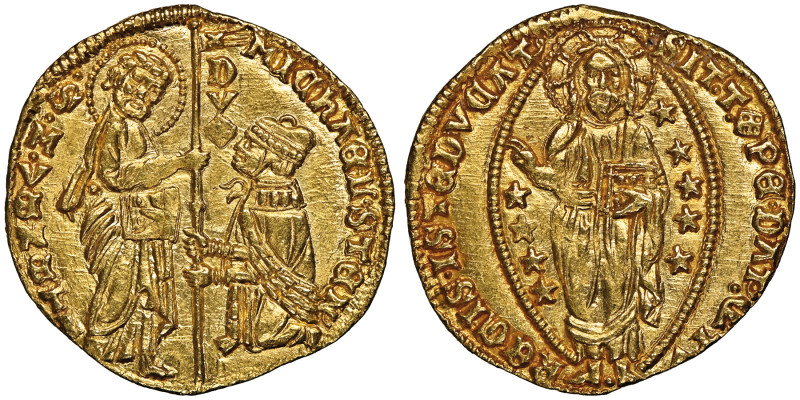 Michele Steno 1400-1413
Zecchino, AU 3.53 g.
Ref : Paolucci 1, Fr. 1230
Conserva...