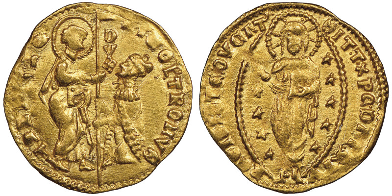 Nicolò Tron 1471-1474 
Ducato, AU 3.54 g.
Avers : NICOL TRONVS – S M VENETI S. M...