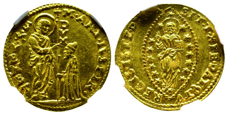 Marcantonio Giustinian 1684-1688
Zecchino, AU 3.48 g.
Ref : Paolucci 1, Fr. 1341...