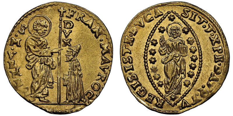 Francesco Morosini 1688-1694
Zecchino, ND, AU 3.49 g.
Ref : Paolucci 4 (R1), Fr....