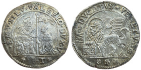 Silvestro Valier, 1694-1700 
Ducato 1694, AG 22.26 g. Ref : Paolucci 113, Dav. 4286 Conservation : Superbe
