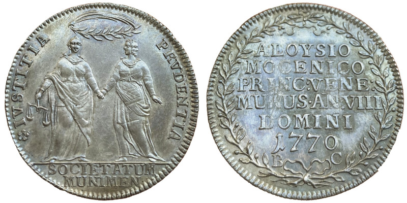 Alvise IV Mocenigo 1763-1778
Osella 1770 An VII, AG 9.62 g. Ref : Paolucci 253
C...