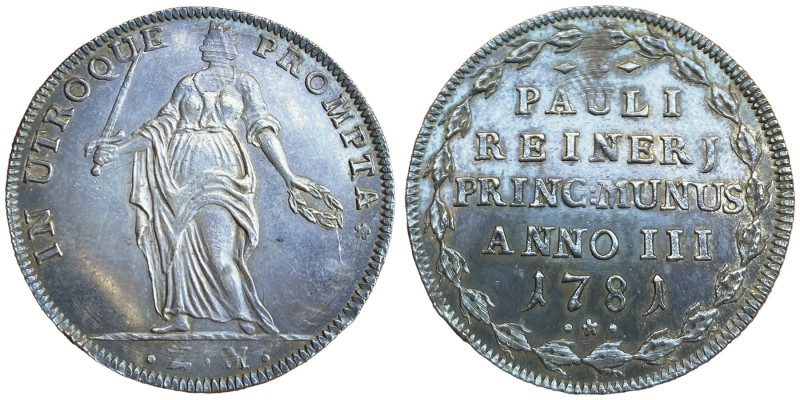 Paolo Renier 1779-1789
Osella, 1781, AG 9.74 g. Ref : Paolucci 599 Conservation ...