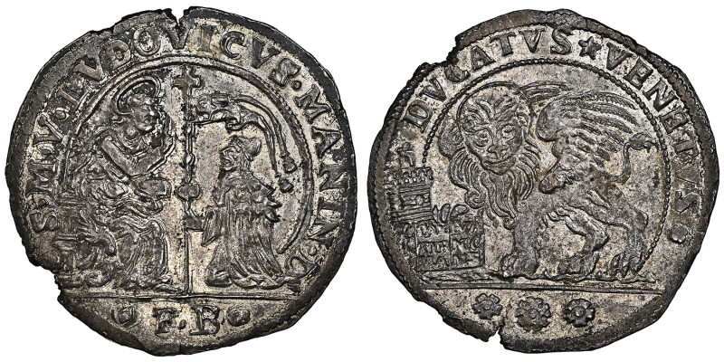 Ludovico Manin 1789-1799
Ducato o Ducatello, sigle massaro F B (Francesco Barbar...