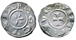Umberto III 1148-1189
Denaro Secusino Debole, Susa, ND, ii TIPO, Mi 0.51 g.
Ref : Cud. 40 (R7), MIR -, Biaggi -, Sim. - Conservation : TTB; Rarissime