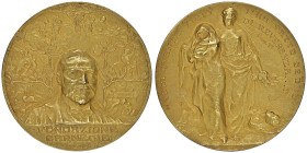 Médaille en or 1913, Fondazione Carnegie - Premio per atti di eroismo nella Prima Guerra Mondiale, AU 41.48 g. 43 mm Opus Lancelot Croce
Revers : "VED...
