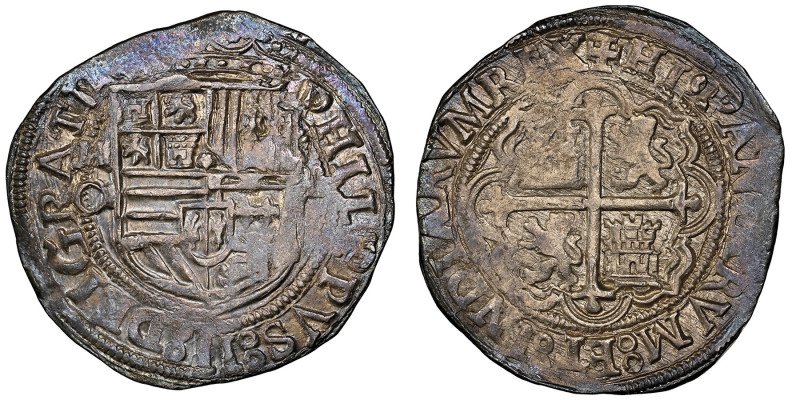 Felipe II 1556-1598
4 Reales, ND, AG 13.59 g.
Ref : Cal. 505
Conservation : NGC ...