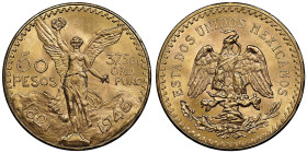 50 Pesos, 1945, AU 41.66 g. 900‰
Ref : KM#481, Fr.172
Conservation : NGC MS 66
