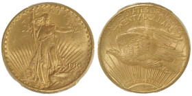 20 Dollars, Philadephia, 1910, MOTTO, AU 33.43 g. Ref : Fr.185, KM#131
Conservation : PCGS MS 65