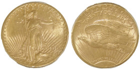 20 Dollars, San Francisco, 1910 S, MOTTO, AU 33.43 g.
Ref : Fr.186, KM#131
Conservation : PCGS MS 62