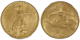 20 Dollars, Philadephia, 1913, MOTTO, AU 33.43 g.
Ref : Fr.185, KM#131
Conservation : PCGS MS 64
