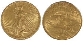 20 Dollars, San Francisco, 1913 S, MOTTO, AU 33.43 g.
Ref : Fr.186, KM#131
Conservation : PCGS MS 63