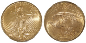 20 Dollars, Denver, 1923 D, MOTTO, AU 33.43 g.
Ref : Fr.187, KM#131
Conservation : PCGS MS 66