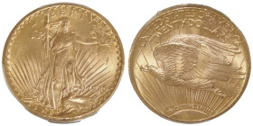 20 Dollars, Philadephia, 1926, MOTTO, AU 33.43 g.
Ref : Fr.185, KM#131
Conservation : PCGS MS 65+