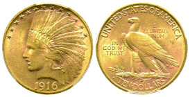 10 Dollars, San Francisco, 1916 S, AU 16.71 g.
Ref : Fr. 167 , KM#130
Conservation : PCGS AU 58