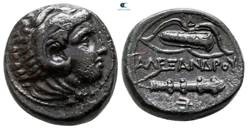 Kings of Macedon. Uncertain mint. Alexander III "the Great" 336-323 BC. 
Bronze...