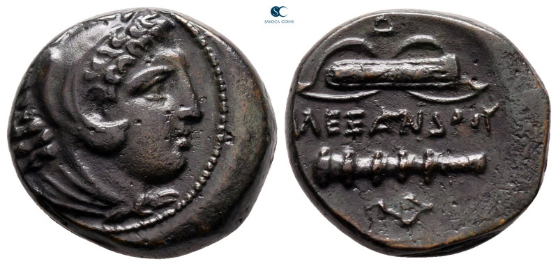 Kings of Macedon. Uncertain mint. Alexander III "the Great" 336-323 BC. 
Bronze...