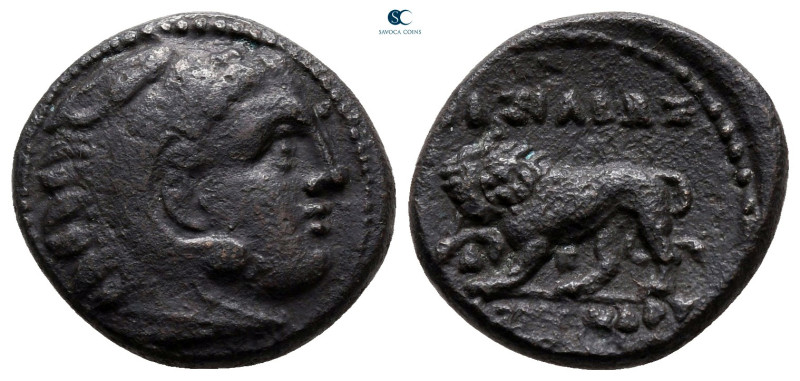 Kings of Macedon. Uncertain mint. Kassander 306-297 BC. 
Bronze Æ

17 mm, 3,2...