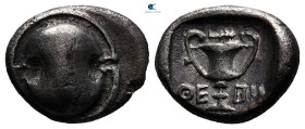 Boeotia. Thebes circa 425-375 BC. Hemidrachm AR