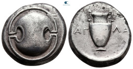 Boeotia. Thebes. ΑΓΛΑ- (Agla-), magistrate 363-338 BC. Stater AR