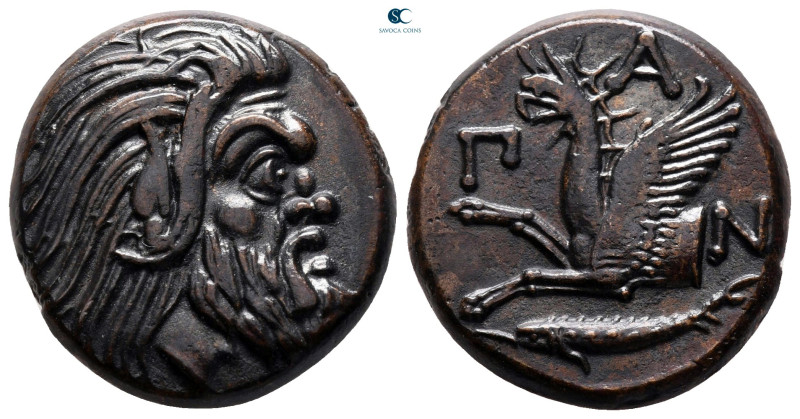 Cimmerian Bosporos. Pantikapaion circa 325-310 BC. 
Bronze Æ

22 mm, 7,71 g
...