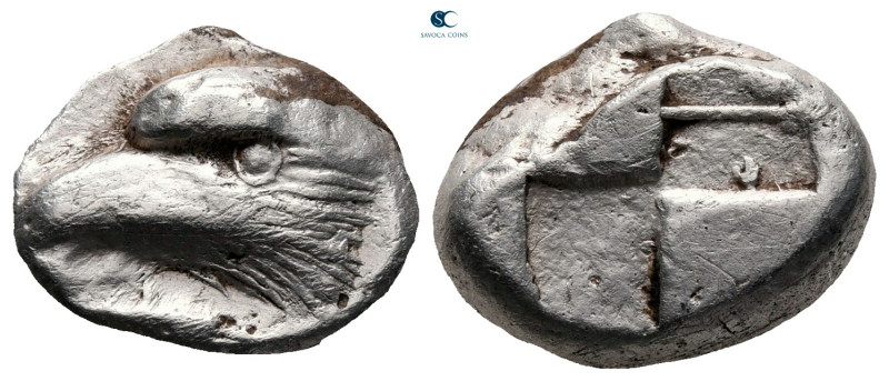 Paphlagonia. Sinope circa 425-410 BC. 
Drachm AR

15 mm, 5,95 g

Head of a ...