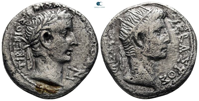 Egypt. Alexandria. Augustus with Tiberius 27 BC-AD 14. Dated RY 7=AD 20/1
Tetra...