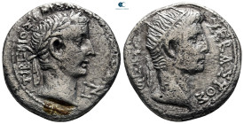 Egypt. Alexandria. Augustus with Tiberius 27 BC-AD 14. Dated RY 7=AD 20/1. Tetradrachm AR