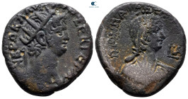 Egypt. Alexandria. Nero with Poppaea AD 54-68. Dated RY 11=AD 64/5. Billon-Tetradrachm