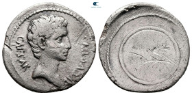 Augustus 27 BC-AD 14. Colonia Caesaraugusta. Denarius AR