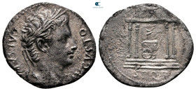 Augustus 27 BC-AD 14. Spanish mint (Colonia Partica?). Denarius AR