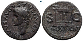 Divus Augustus AD 14. Struck under Tiberius. Rome. As Æ