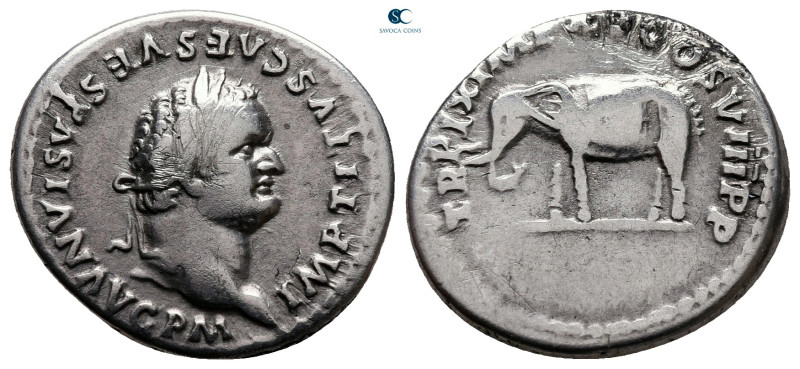 Titus AD 79-81. Rome
Denarius AR

19 mm, 3,28 g

IMP TITVS CAES VESPASIAN A...