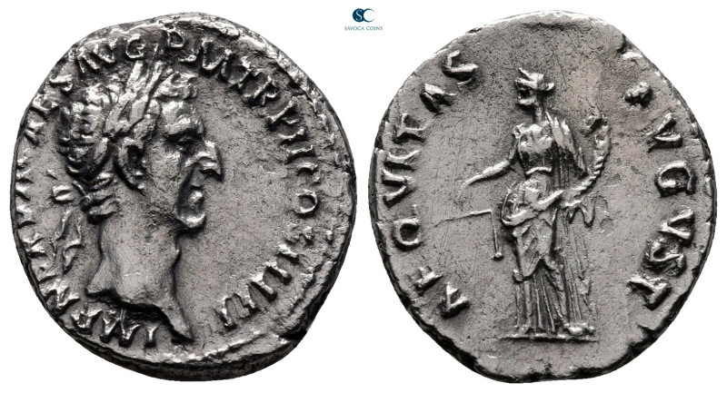 Nerva AD 96-98. Struck AD 96. Rome
Denarius AR

18 mm, 3,11 g

IMP NE[RVA C...
