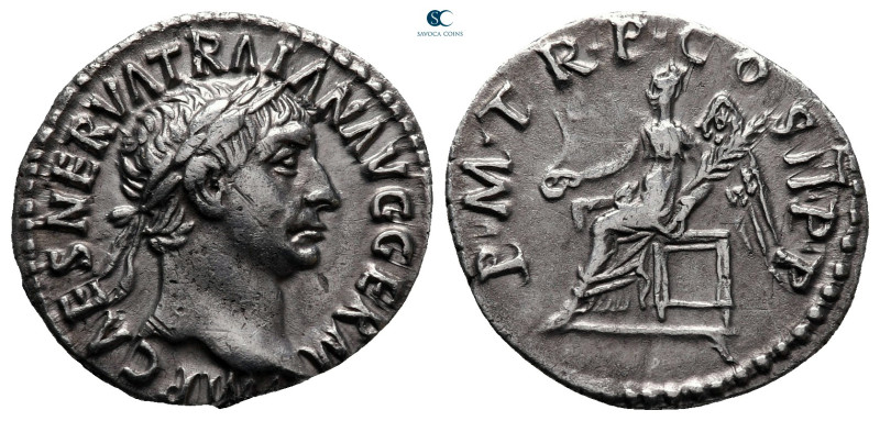 Trajan AD 98-117. Rome
Denarius AR

19 mm, 3,30 g

IMP CAES NERVA TRAIAN AV...