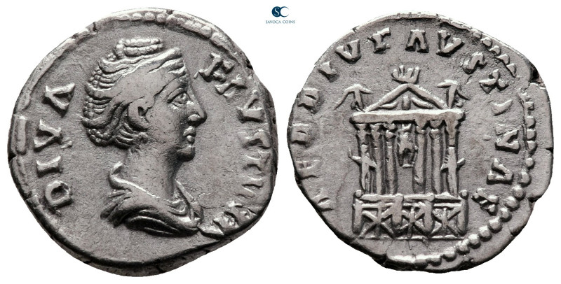 Diva Faustina I AD 140-141. Rome
Denarius AR

19 mm, 3,40 g

DIVA FAVSTINA,...